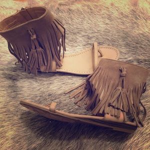 Sold! Boutique fringe Sandals